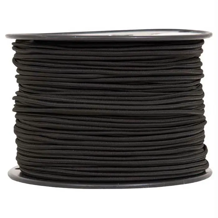 Shock Cord 1-8" X 500' Black 1