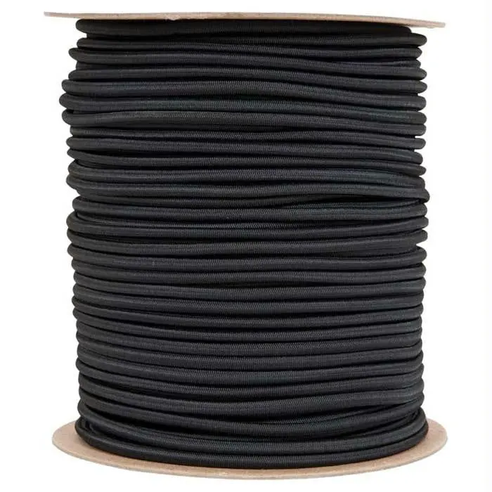 Shock Cord 1-4" X 500' Black 1