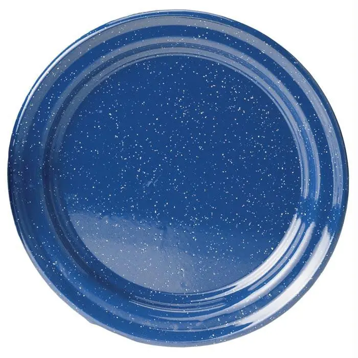 Enamel 10.375" Plate Blue 1