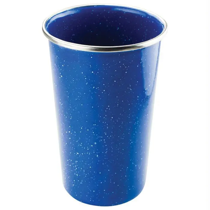 Enamel Pint Glass Blue 1