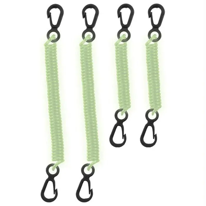 Dry Doc Coiled Tether 4Pk-Glow 1