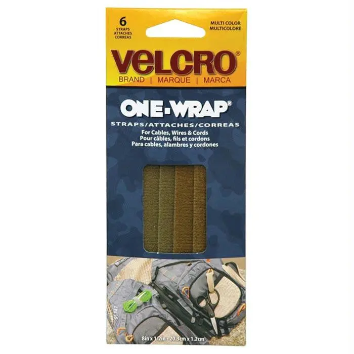 One-Wrap 8" X 1-2" Assort 6Pk 1