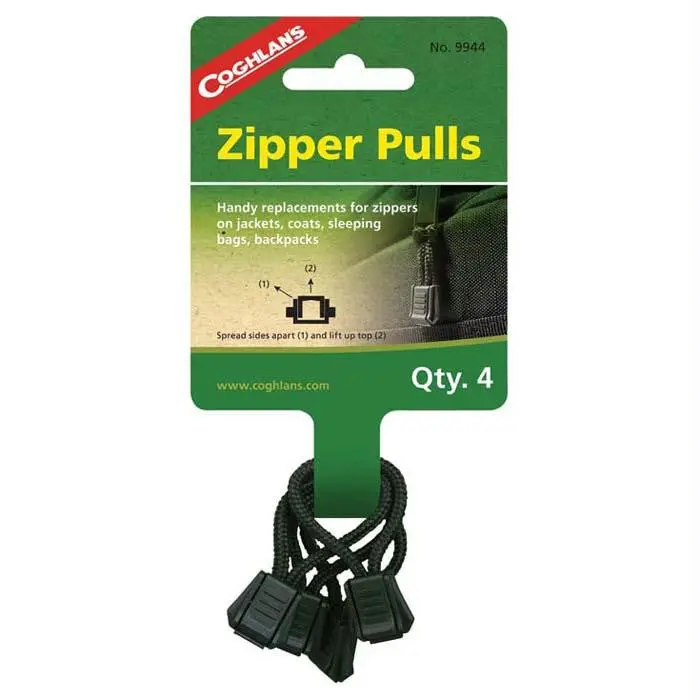 Zipper Pulls 4 Pk 1