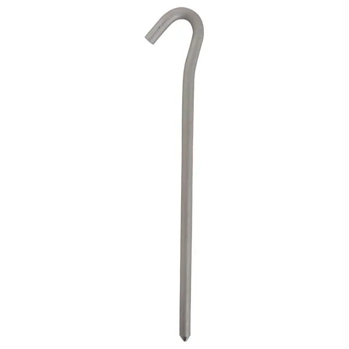 Alum Hooked Tent Peg 7" Bulk 1
