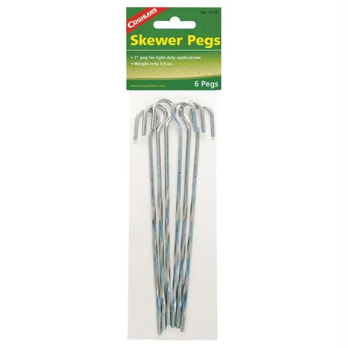 Steel Skewer Tent Peg 7" 6 Pk 1