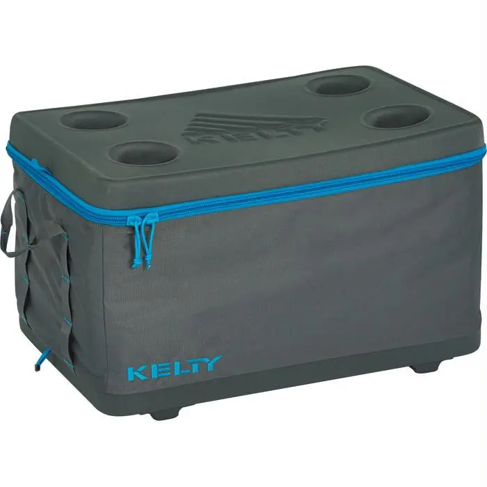 Folding Cooler 55L-Smoke-Blue 1