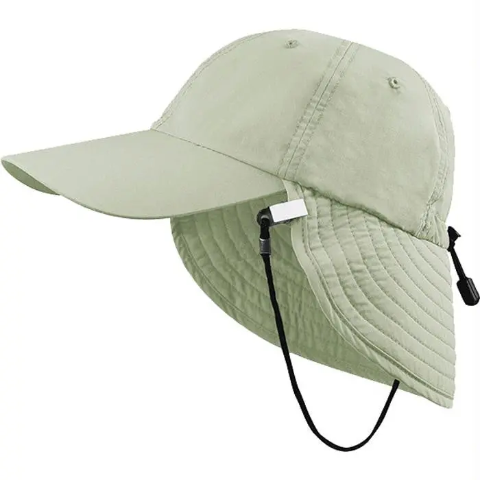 Uv Bucket Hat W-Flap Khaki Osf 1