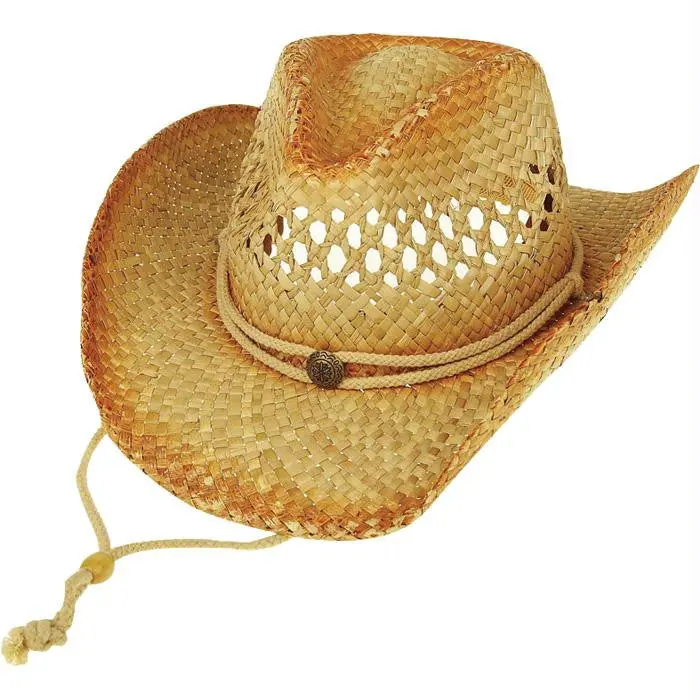 Outback Straw Cowboy Hat Tea 1
