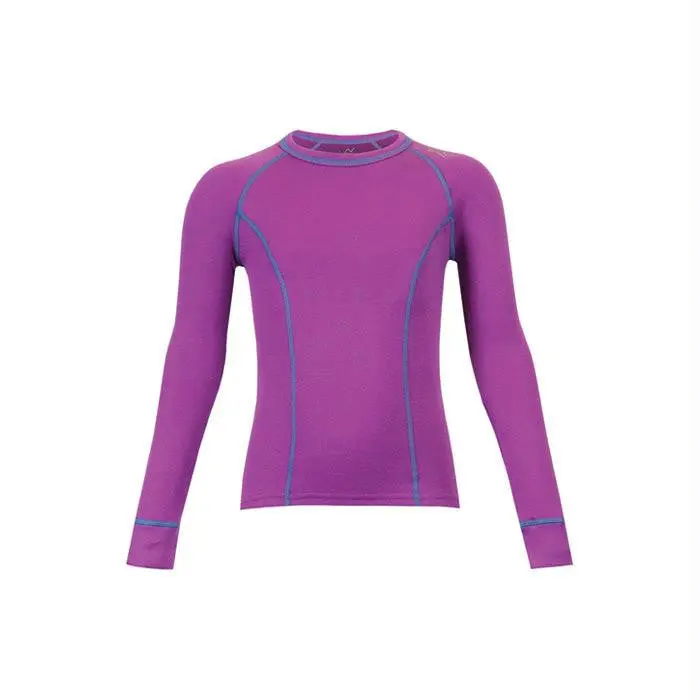 Double Layer Grls L-S Purp Lg 1
