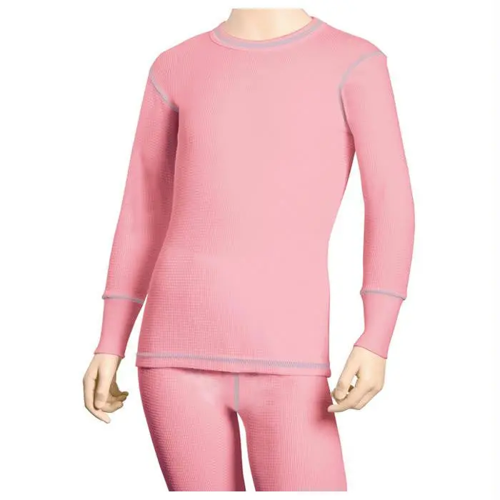 Waffle Girls L-S Pink Lg 1