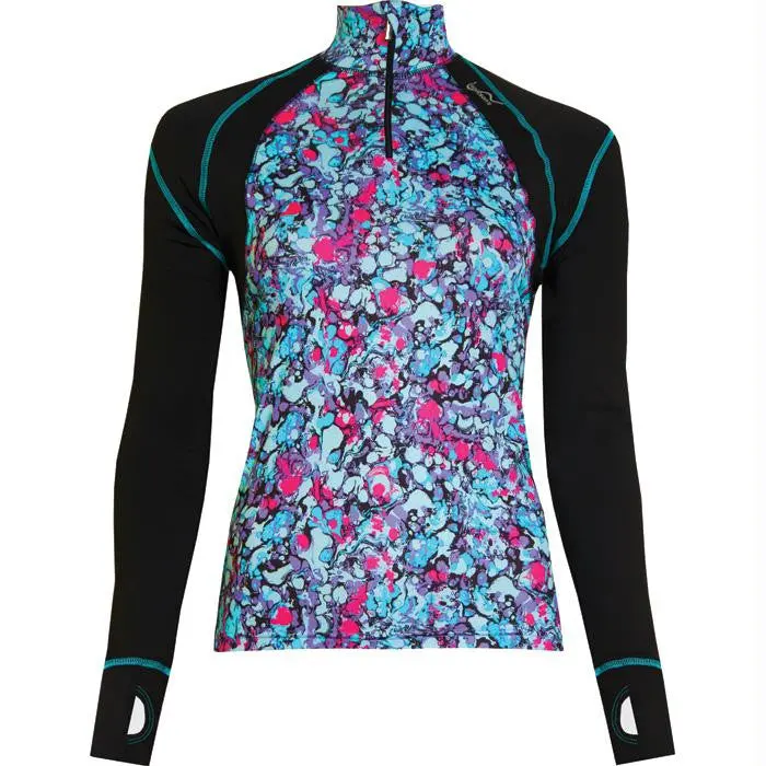 Performance Wmn Zip Top Purp S 1