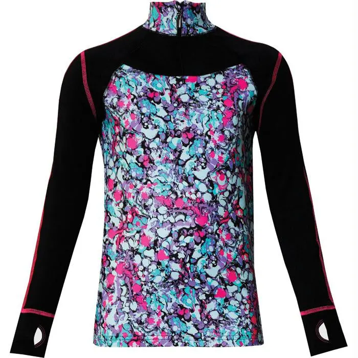 Performance Girl Zip Top Pur L 1