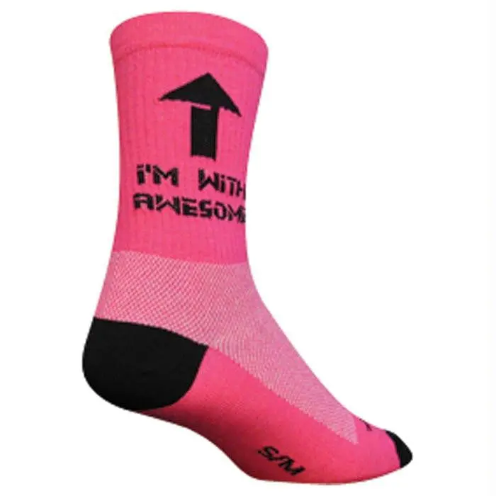 Awesome 6" Crew Pink S-M 1