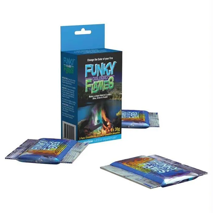 Funky Colored Flames 3Pk 1