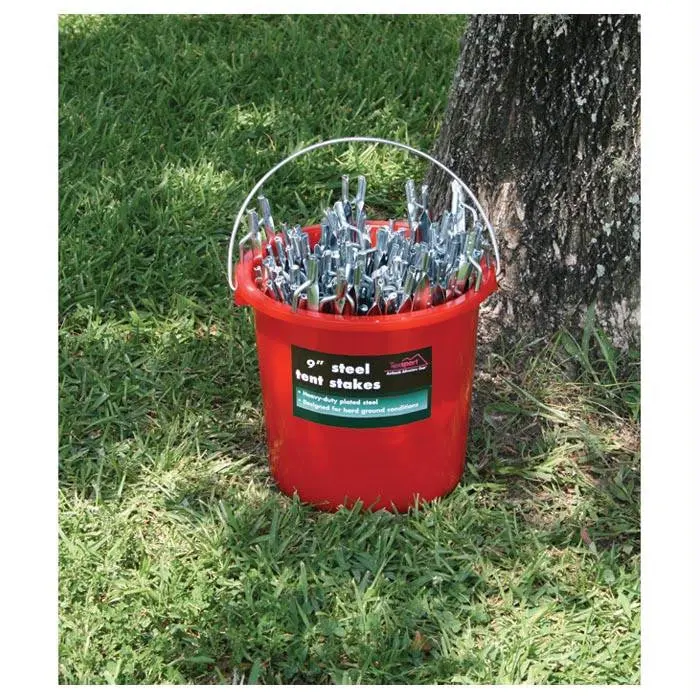 Tent Peg Steel 9" Bulk 1