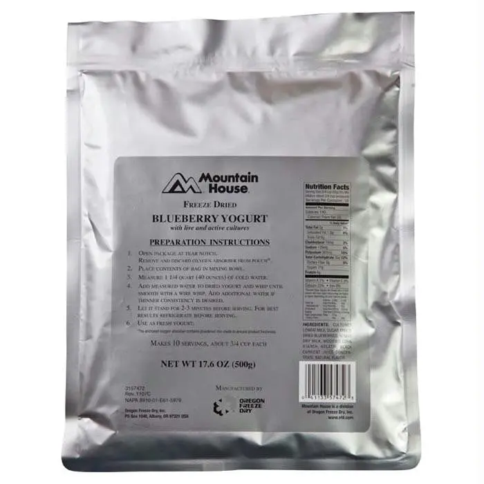 Blueberry Yogurt Foil Pouch 1
