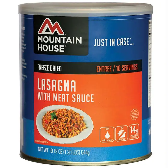 Lasagna W-Meat Sauce Can 1