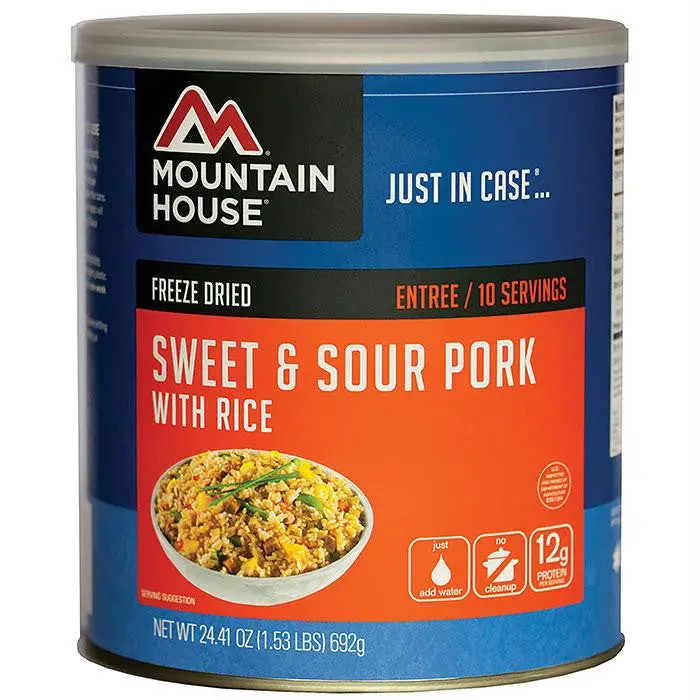 Sweet & Sour Pork W-Rice Can 1