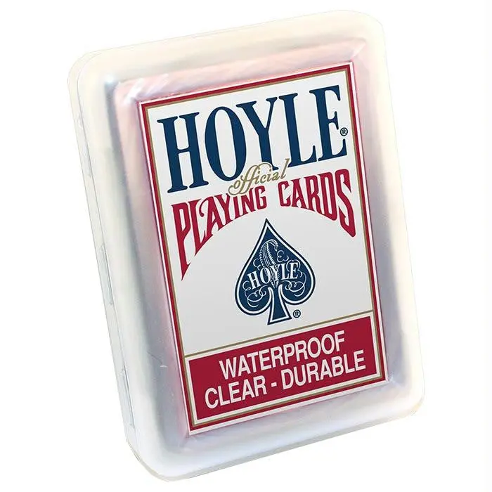 Clear Poker Cards Red-Blue 1