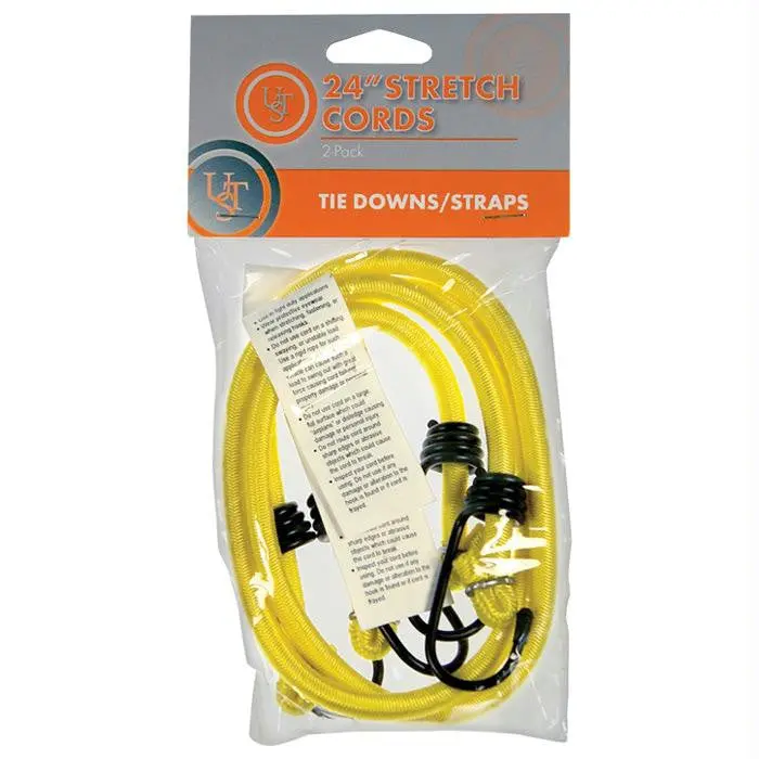 Stretch Cords 24" 2Pk Yellow 1
