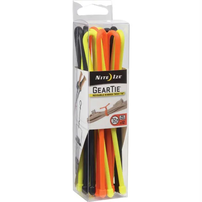 Gear Tie Propack 12"-Asst 12Pk 1