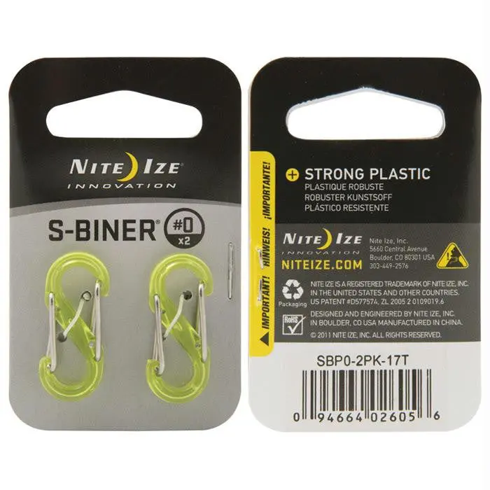 S-Biner Trans #0 2Pk Lime 1