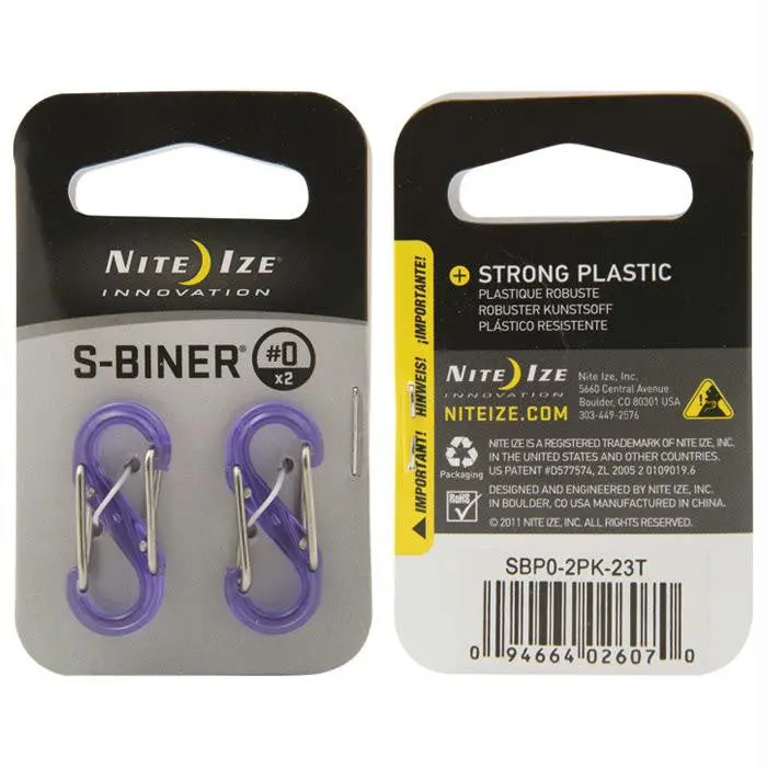 S-Biner Trans #0 2Pk Purple 1