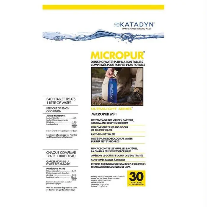 Micropur Tablets 20 Pk 1