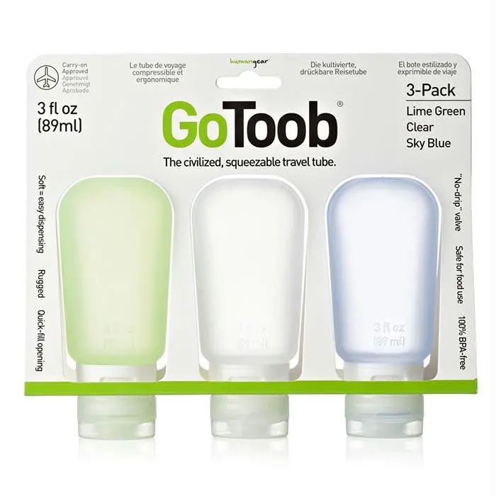 Gotoob 3 Oz 3 Pk Clr,Blu,Grn 1