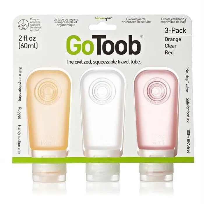 Gotubb Md 3Pk Clear,Org,Red 1