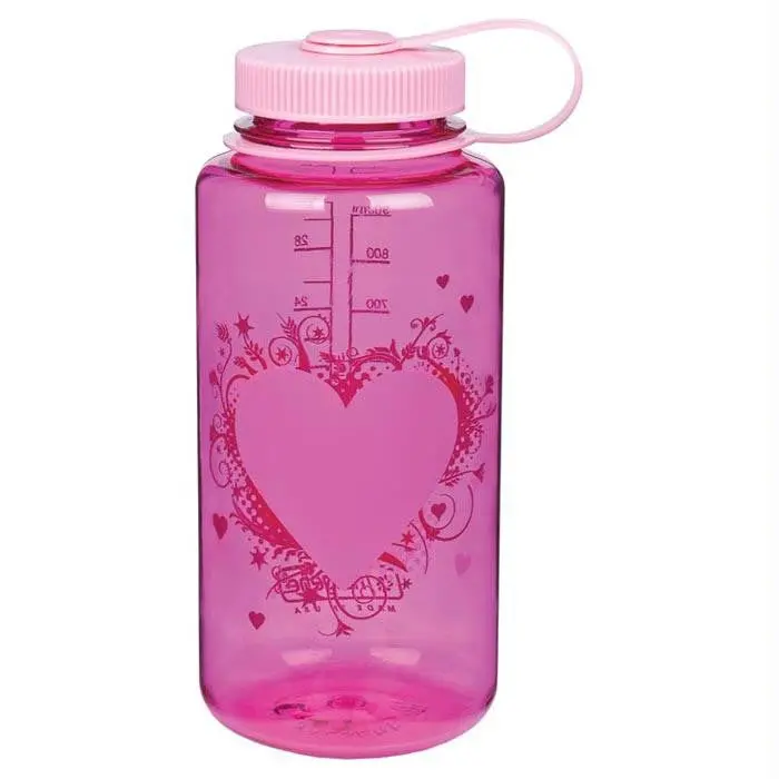 Wm 1 Qt Pink Heart W-Pink Lid 1