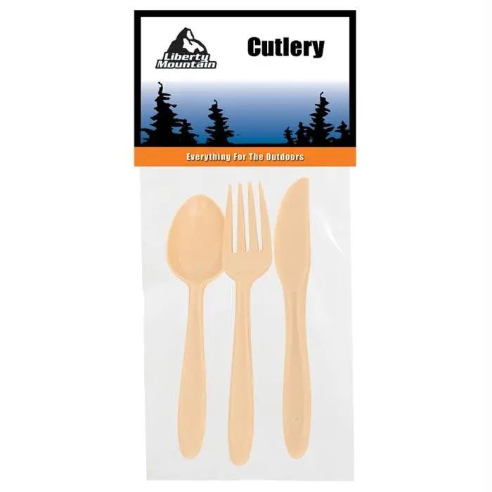Tan 3 Pc Cutlery 1