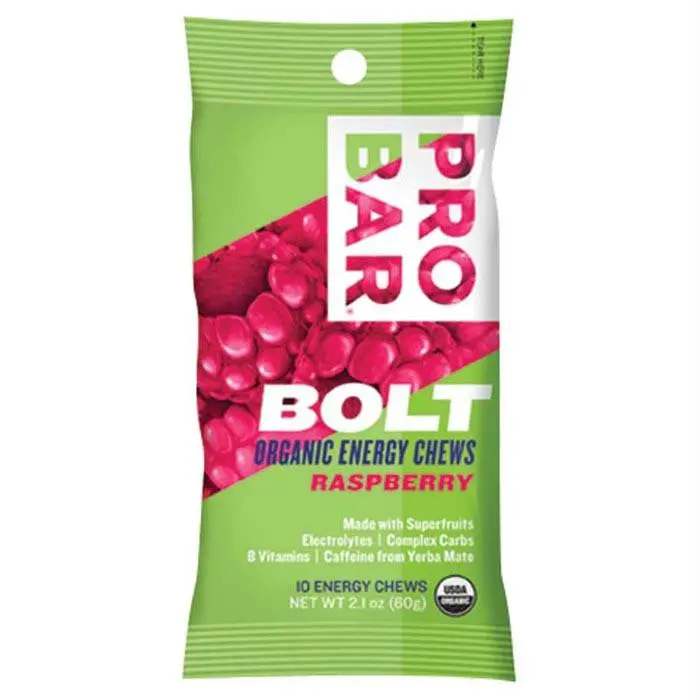 Bolt Organic Chews Raspberry 1