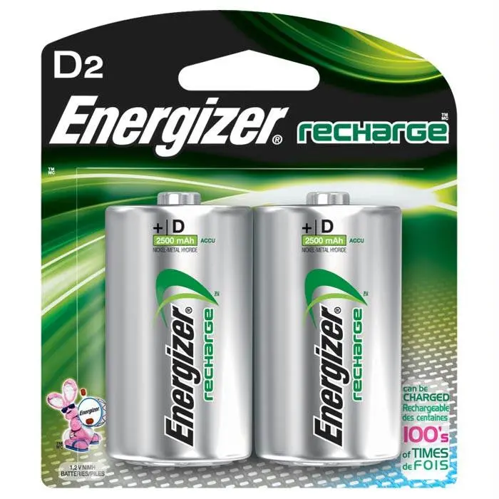 Energizer Nimh D 2Pk 1