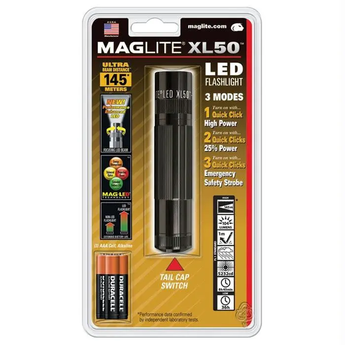 Xl 50 Led Flashlight-Black 1