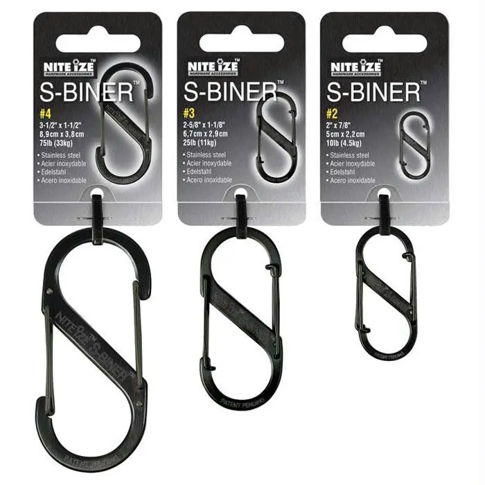 S-Biner 3 Pack Black 1