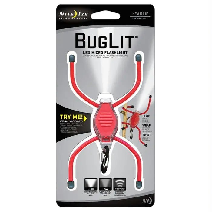 Buglit-Red Clear Bdy-White Led 1