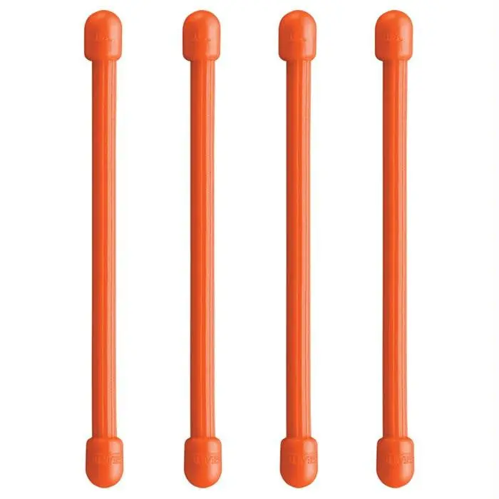 Gear Tie 3"-Bright Orange 4Pk 1