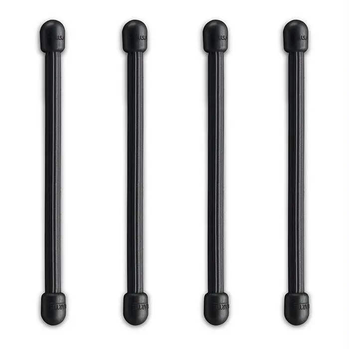 Gear Tie 3"-Black 4Pk 1