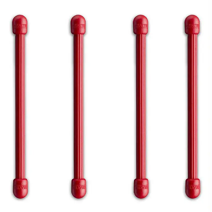 Gear Tie 3" Red 4Pk 1