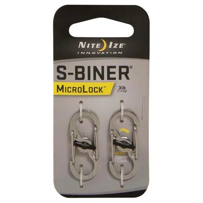 Microlock Steel S-Biner 2 Pk 1
