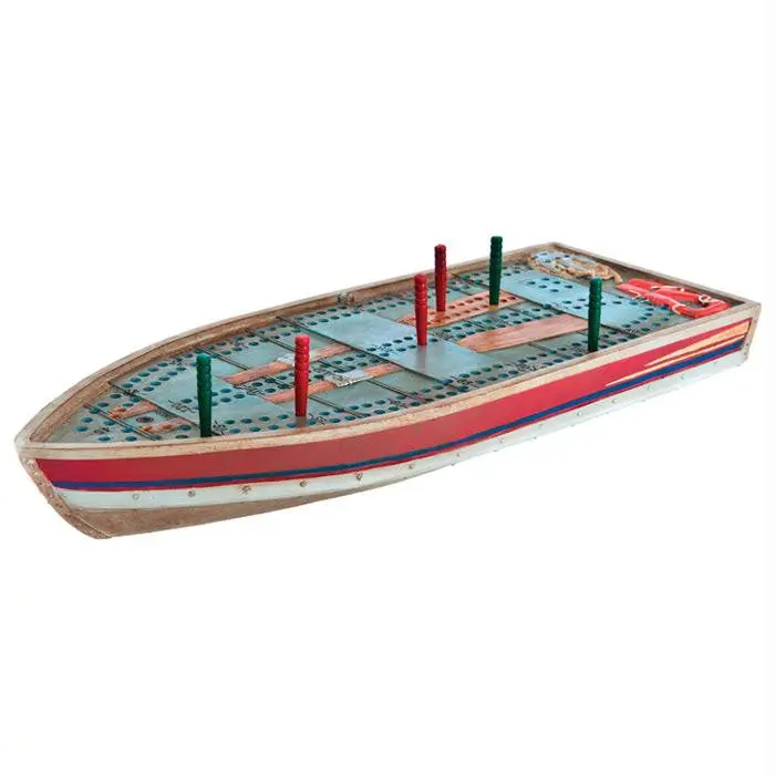 Tin Boat Cribbage Board 1