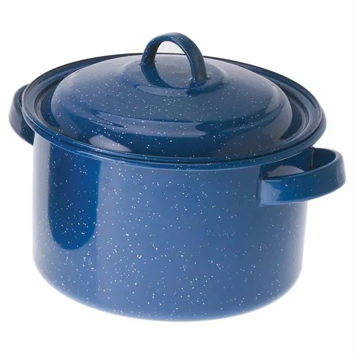 Enamel 42 Quart Stock Pot Blue 1