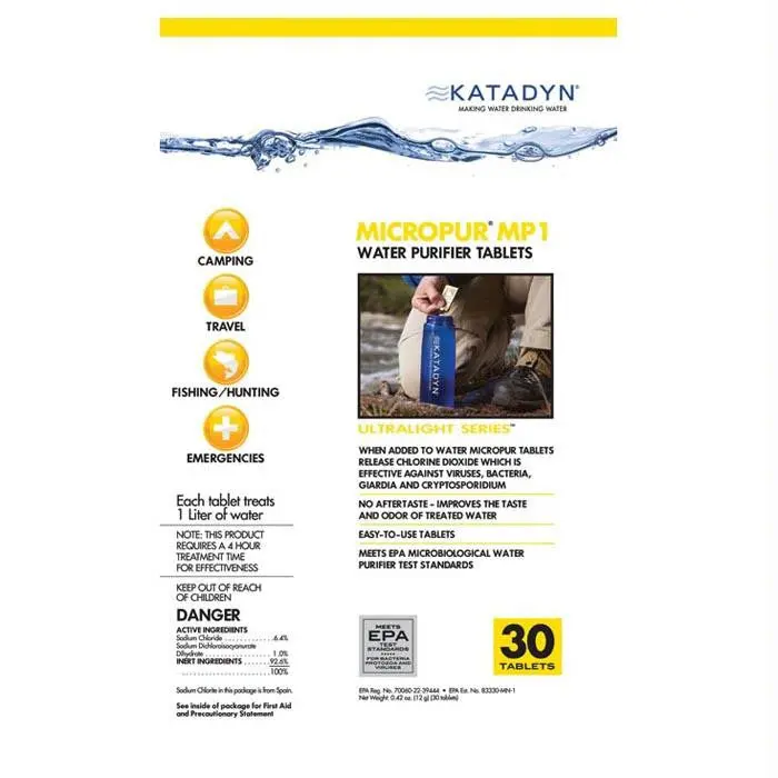 Micropur Tablets 30 Pk 1