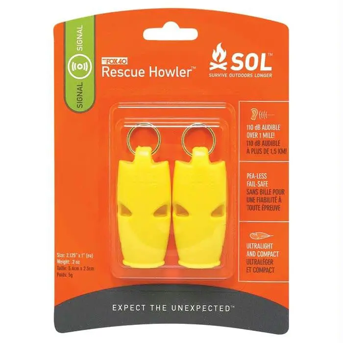 Rescue Howler Whistle 2Pk 1