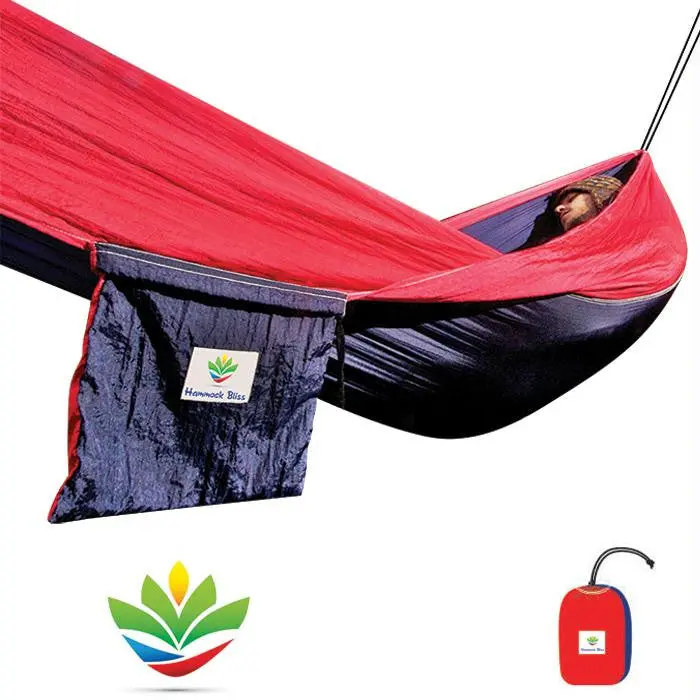 Hammock Bliss Single Navy-Red 1
