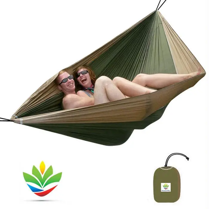 Hammock Bliss Double Tan-Green 1