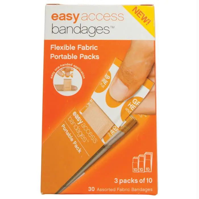 Fabric Bandages Assort 30 Pk 1