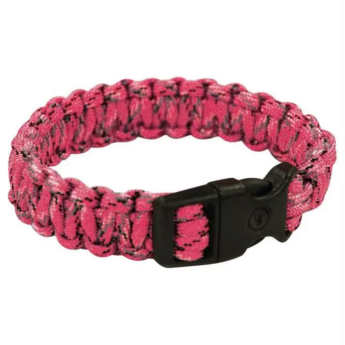 Survival Bracelet 7" Pink Camo 1