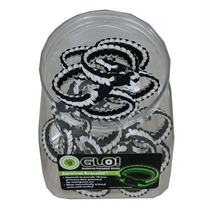 Survival Bracelet 8" Glo Jar 1